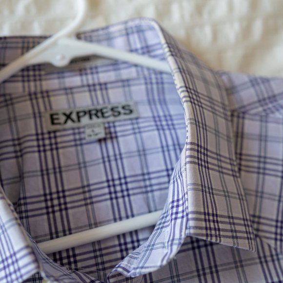 Express Dress Shirt Button Snap Shirt Long Sleeve Button Up - Picture 5 of 9